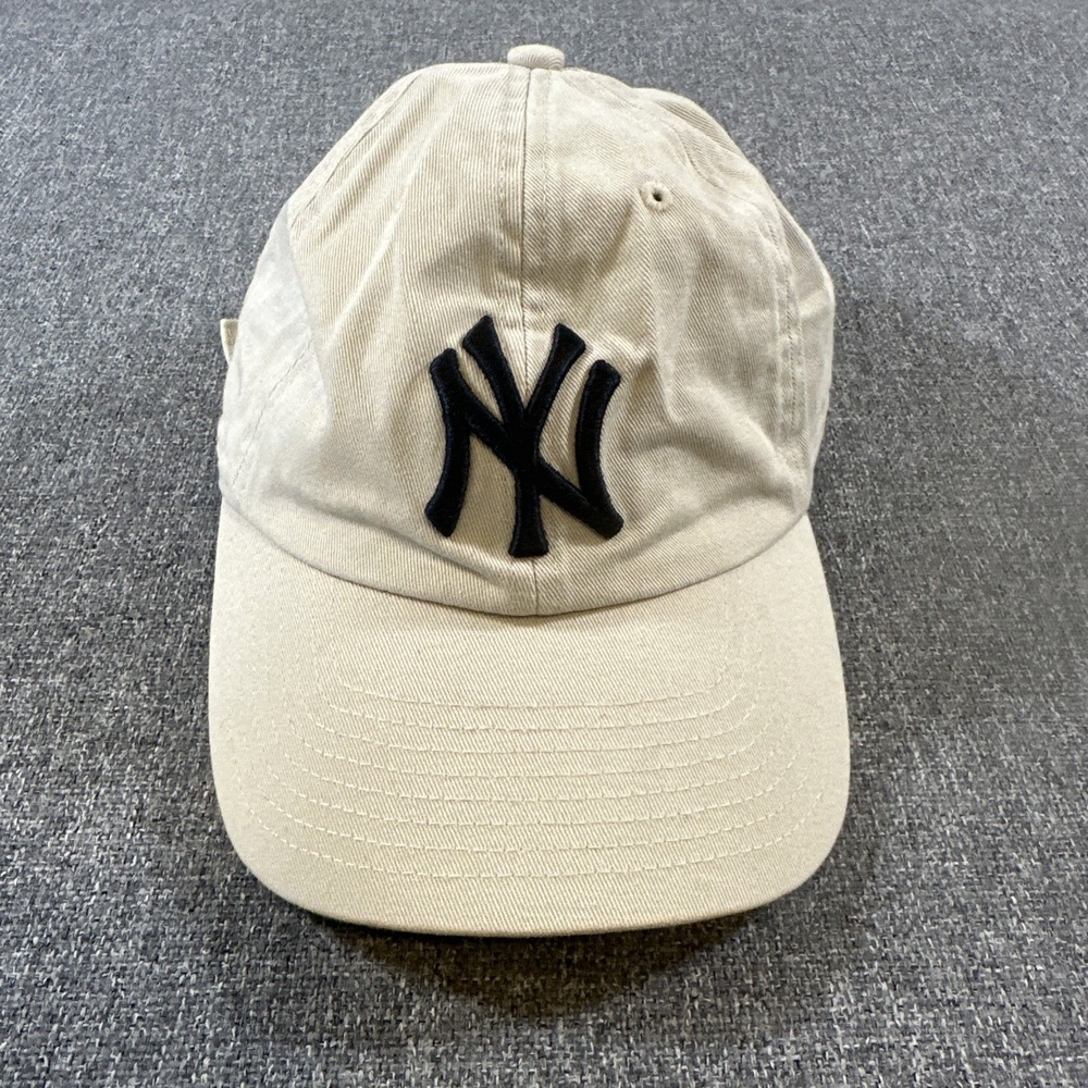 47 Brand New York Yankees MLB Adjustable Dad Hat Cap Tan Cream Strapback OSFA